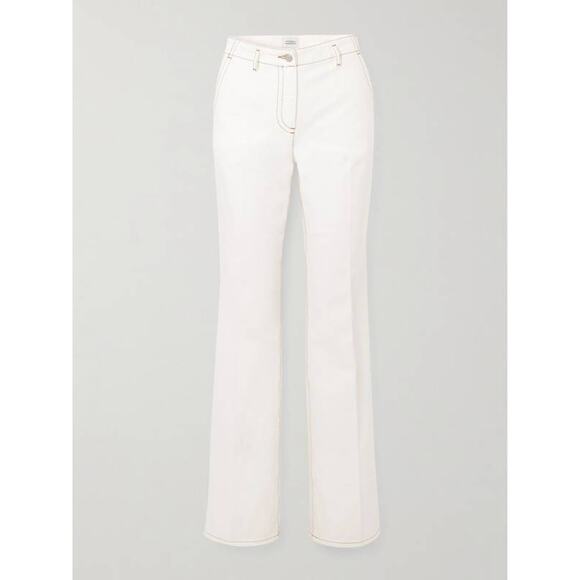 Dries Van Noten Parchia Straight Leg Denim Pants Jeans in Off White 28 - Picture 4 of 4